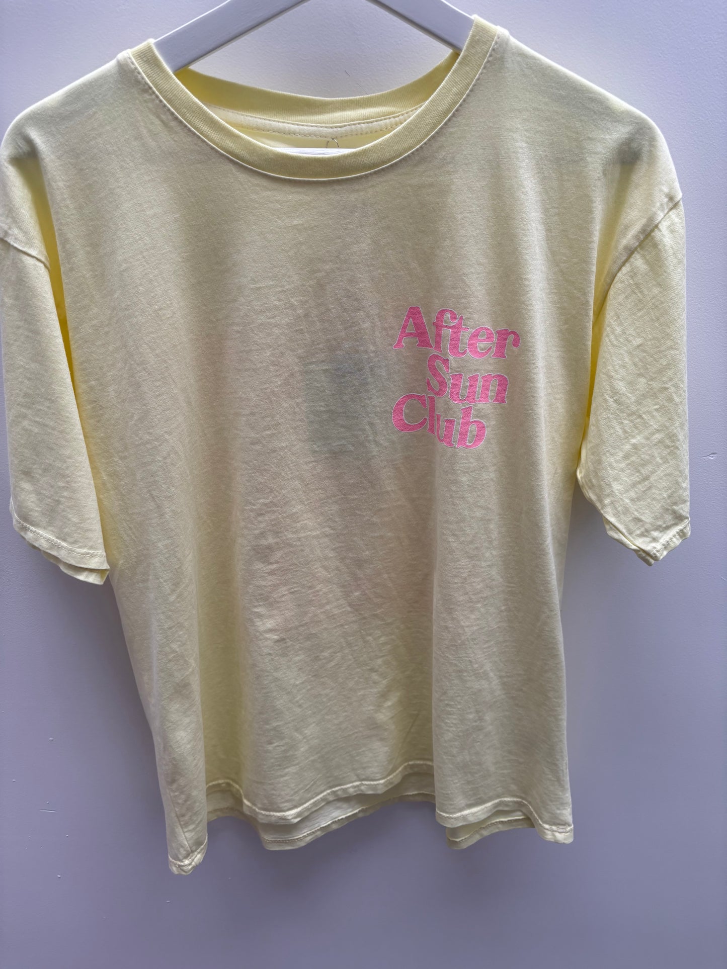 T-shirt After Sun Club | Geel