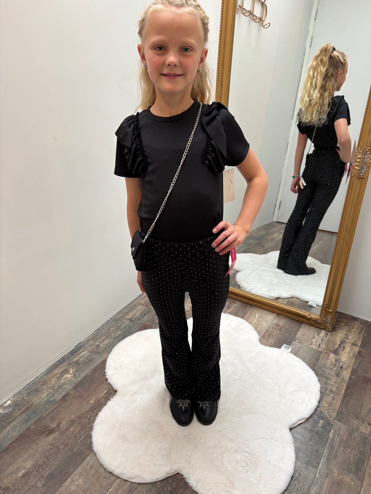 Flaired sparkle | zwart