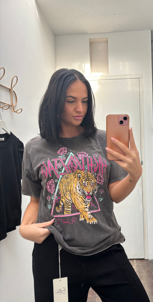 T-shirt Tiger | Grijs