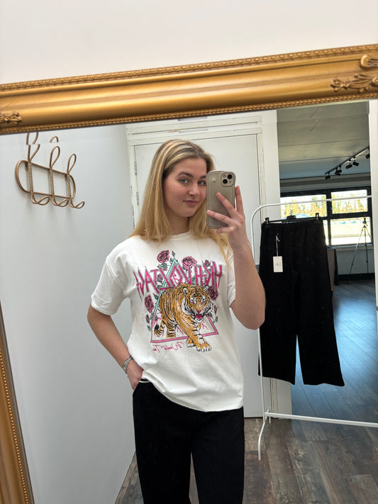 T-shirt Tiger | wit