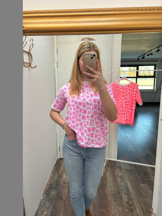 T-shirt Leopard | Paars