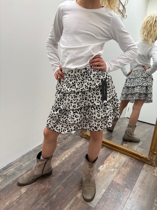 Pretty leopard skort | zwart/wit