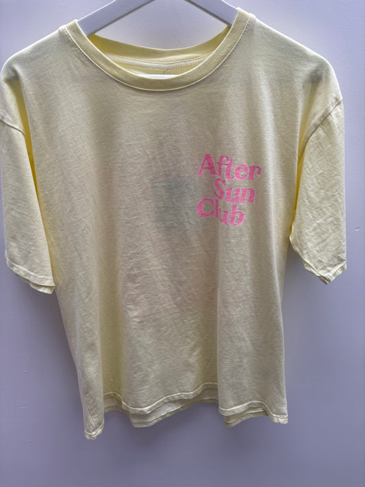 T-shirt After Sun Club | Geel