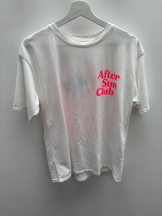 T-shirt After Sun Club | Wit